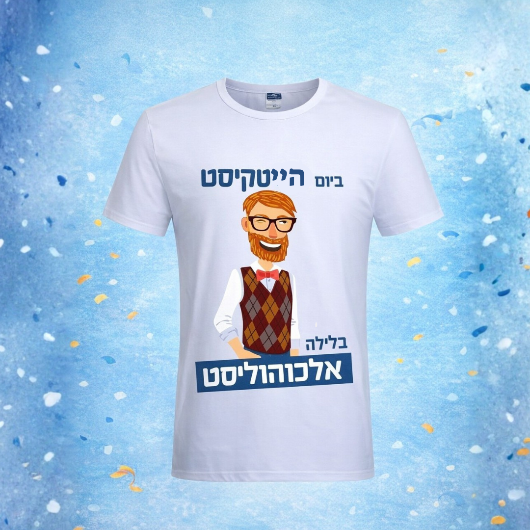 חולצת ״ביום הייטקיסט - בערב אלכוהוליסט״